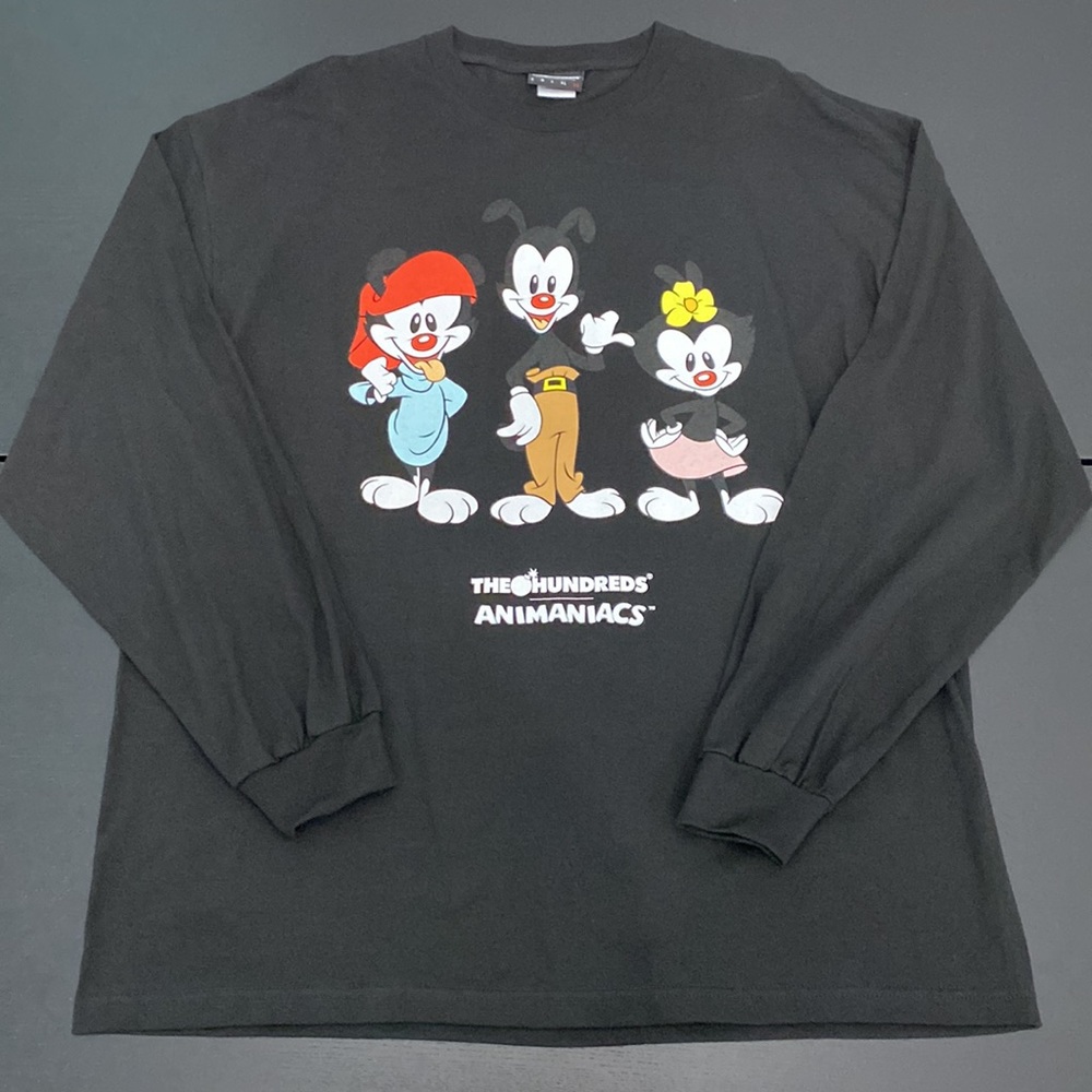 The Hundreds X Animaniacs Long Sleeve Black T-Shirt - 2XL - Picture 3 of 11